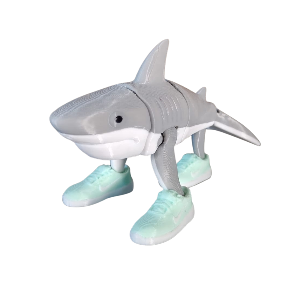 Figura Articulada: ¡Tiburón Tralalero Tralala! (Shark Drip 3D)