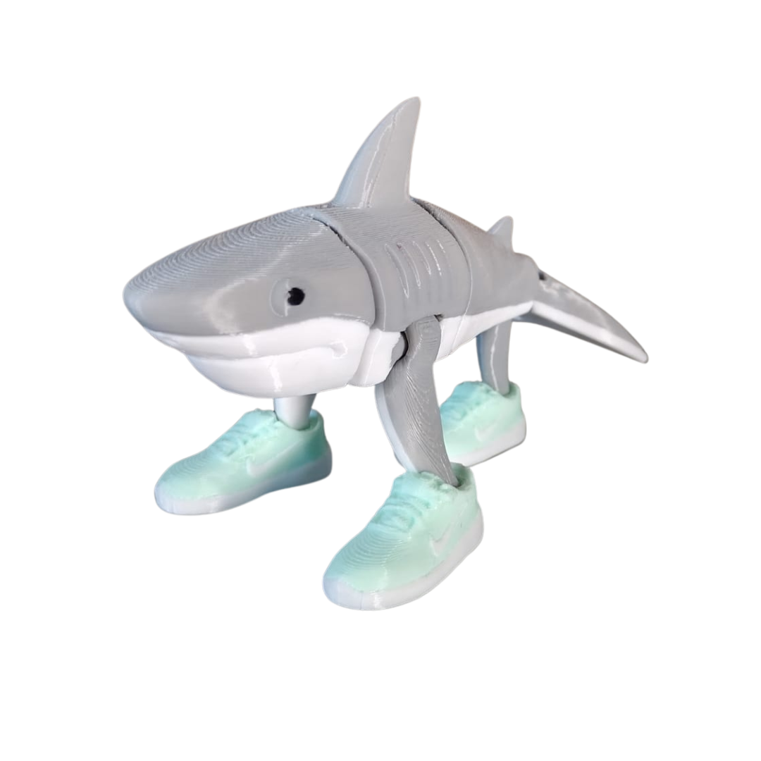 Figura Articulada: ¡Tiburón Tralalero Tralala! (Shark Drip 3D)