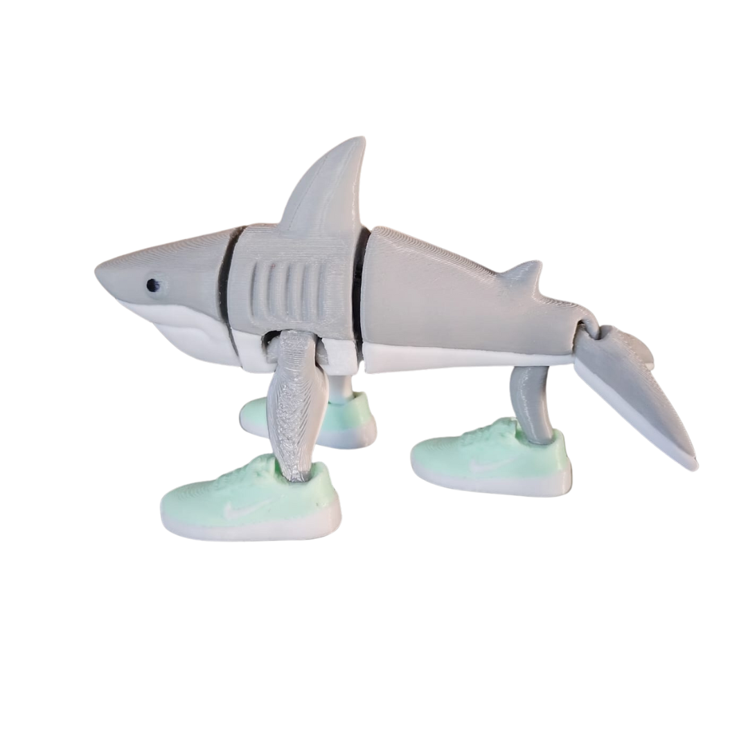 Figura Articulada: ¡Tiburón Tralalero Tralala! (Shark Drip 3D)