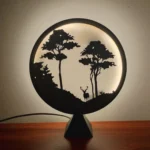Velador de Noche 3D con Luz LED – Decoración Moderna (22 cm) - Imagen 4