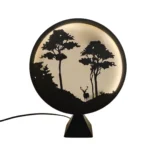 Velador de Noche 3D con Luz LED – Decoración Moderna (22 cm)