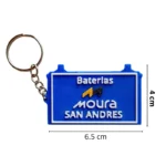 Llavero Publicitario Batería Moura 3D